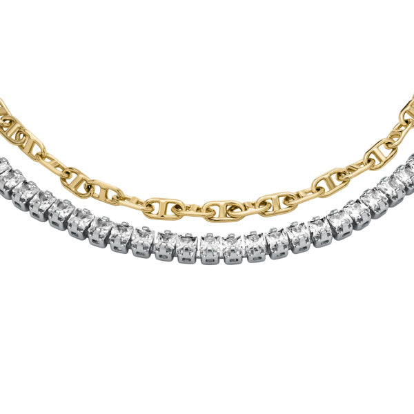 FOSSIL D-Link Glitz armband með Crystal JA7281