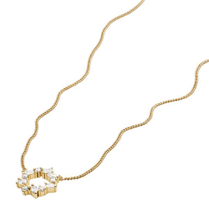 FOSSIL Ellis Mixed Shapes gold-plated necklace JA7295