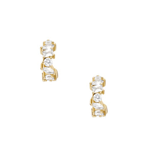 FOSSIL Ellis Mixed Shapes gylltir eyrnalokkar JA72977