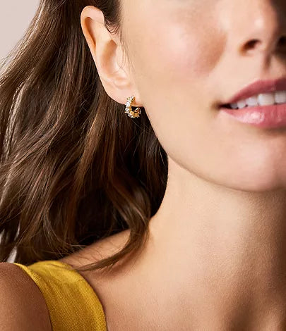 FOSSIL Ellis Mixed Shapes gylltir eyrnalokkar