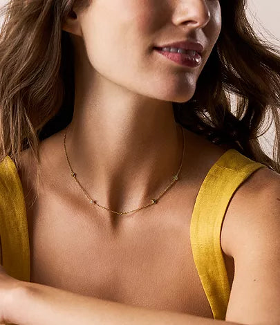 FOSSIL Sutton Heartbeat gyllt hálsmen