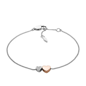FOSSIL Sutton Two Tone Hearts armband JF03095