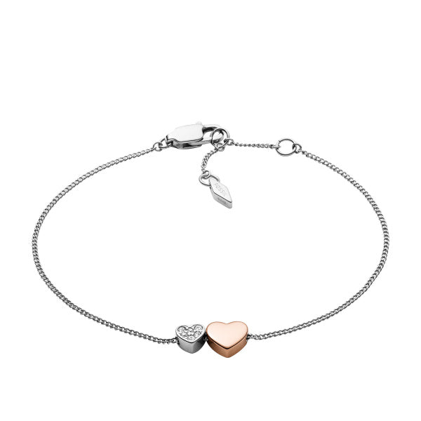 FOSSIL Sutton Two Tone Hearts armband JF03095