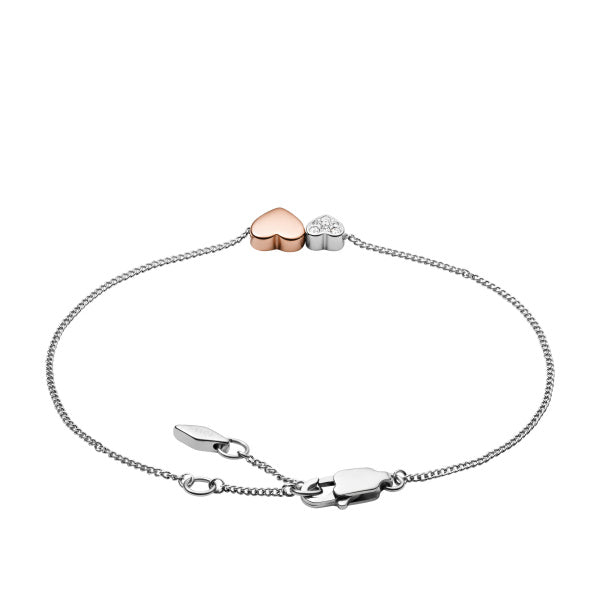 FOSSIL Sutton Two Tone Hearts armband JF03095