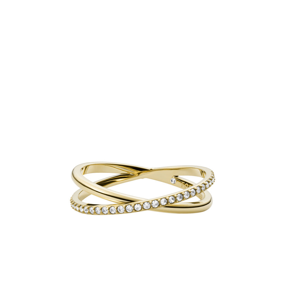 FOSSIL Ellis All Stacked up hringur með zirkonia JF03752