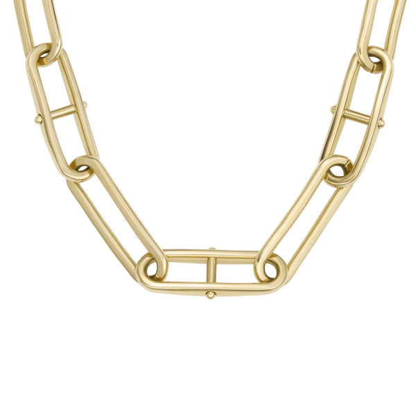 FOSSIL Heritage Chain gold-plated necklace JF04102