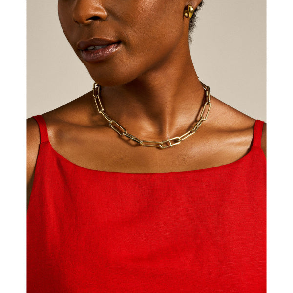 FOSSIL Heritage Chain gold-plated necklace JF04102