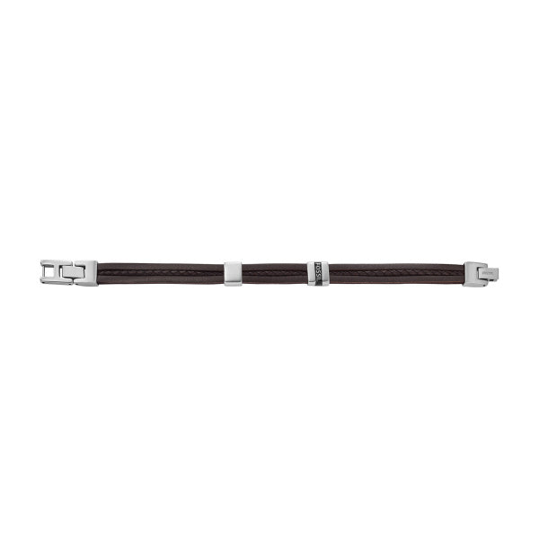 FOSSIL Essentials brown men's bracelet JF04133