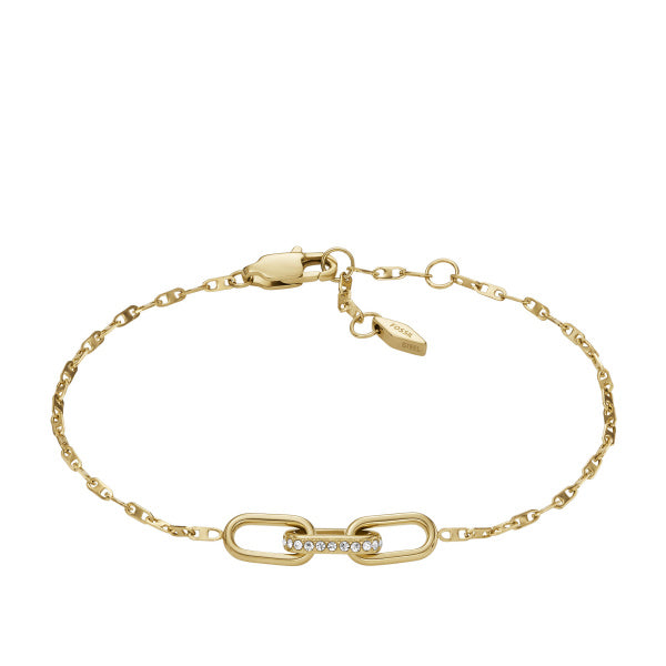 FOSSIL Heritage D-Link gyllt armband JF04525