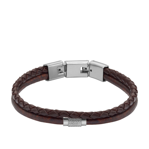 FOSSIL Machine All Stacked Up brown men's bracelet JF04702