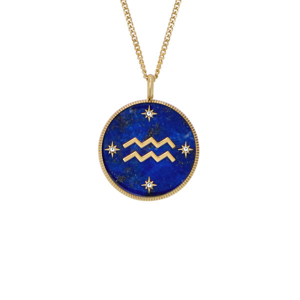 FOSSIL Sutton Written In The Stars hálsmen | Vatnsberi