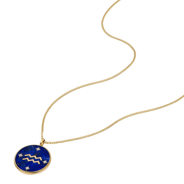 FOSSIL Sutton Written In The Stars hálsmen | Vatnsberi