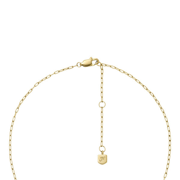 FOSSIL Sadie All My love gold-plated necklace JF04856