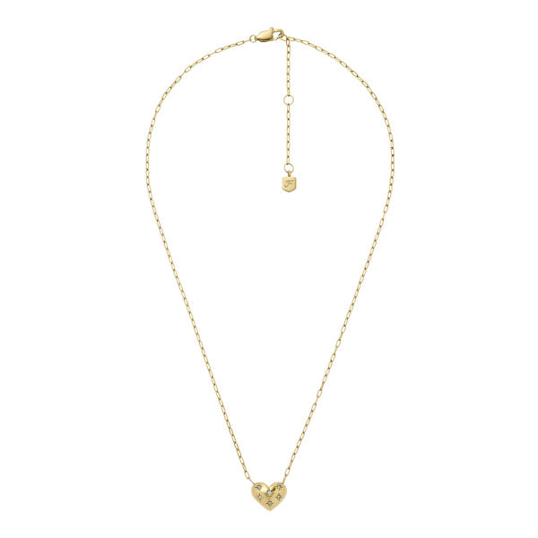 FOSSIL Sadie All My love gold-plated necklace JF04856