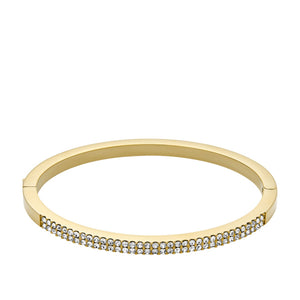 FOSSIL Ellis Pave Glitch Bangle gyllt armband JF04862