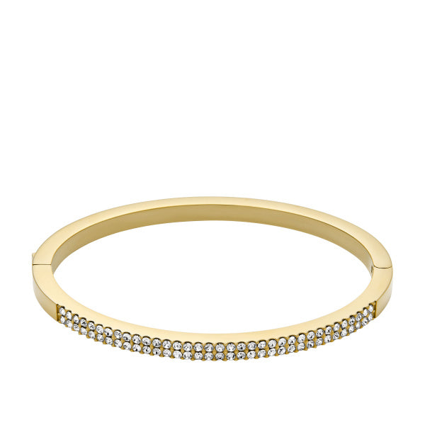 FOSSIL Ellis Pave Glitch Bangle gyllt armband JF04862