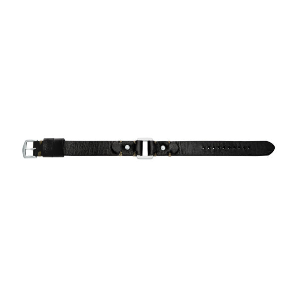 FOSSIL Machine Leather Strap black men's bracelet JF04946