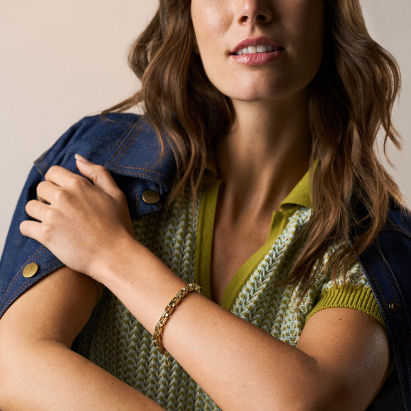 FOSSIL Raquel Bold Chains gyllt armband JF04955