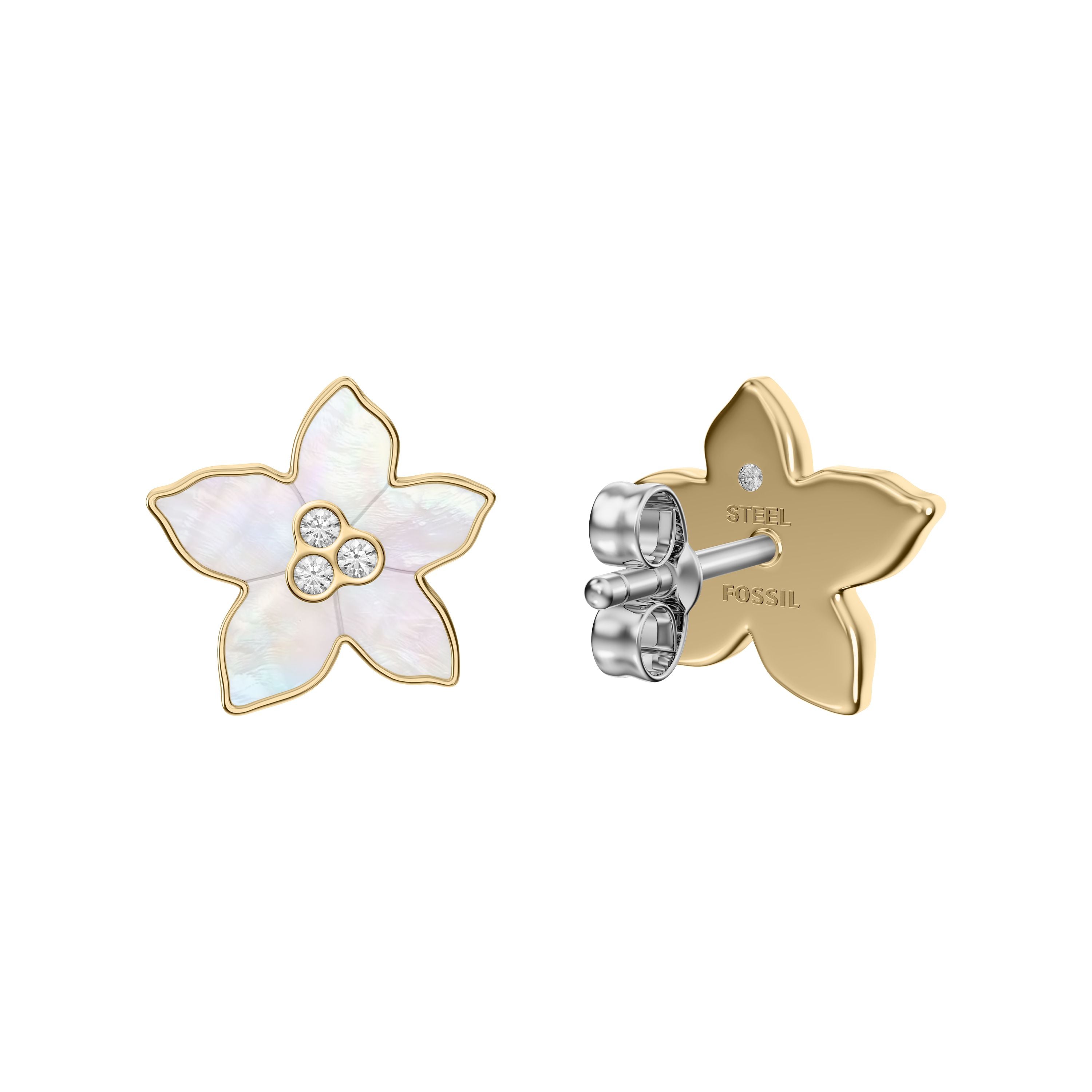 FOSSIL Sutton Flower Collection eyrnalokkar JF04973