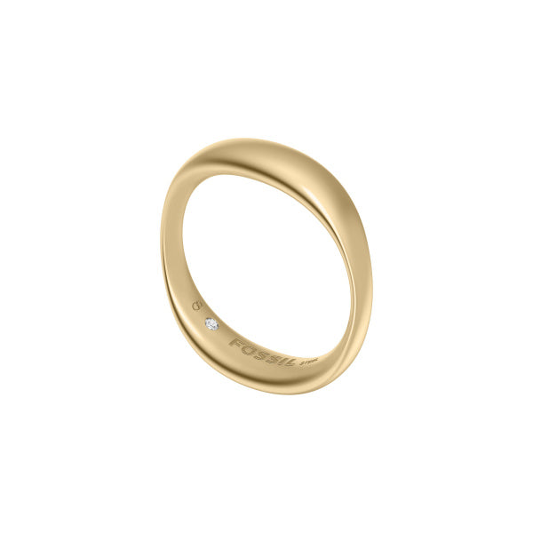 FOSSIL Ellis Domed Collection gylltur hringur JF05001