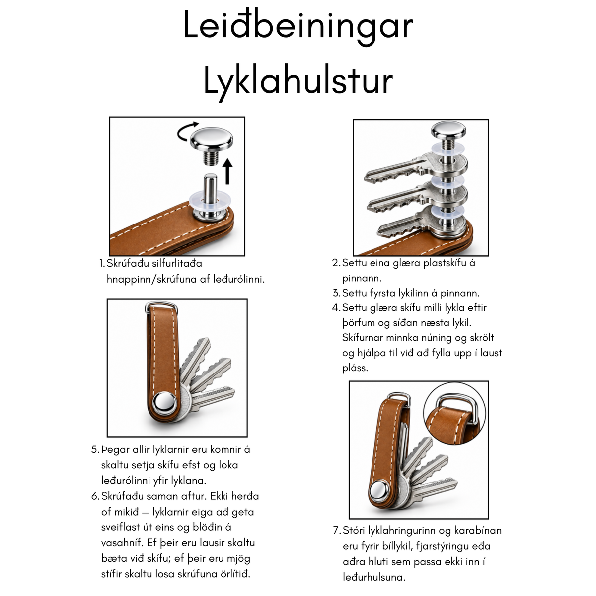MIRA Key leather key holder
