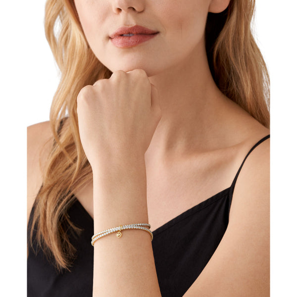 MICHAEL KORS Brilliance gyllt silfurarmband með zirkonia MKJ8359