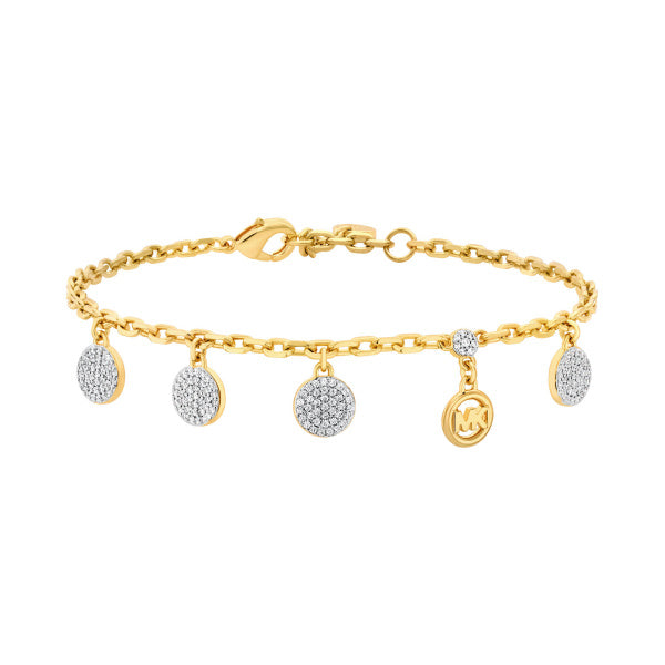 MICHAEL KORS Brilliance gyllt silfurarmband með zirkonia MKJ8631