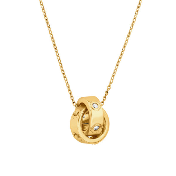 MICHAEL KORS Premium Pendant gyllt hálsmen MKJ8654