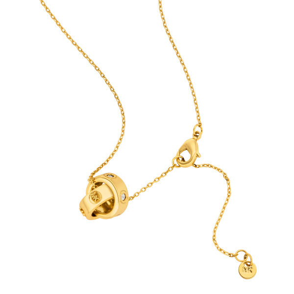 MICHAEL KORS Premium Pendant gyllt hálsmen MKJ8654