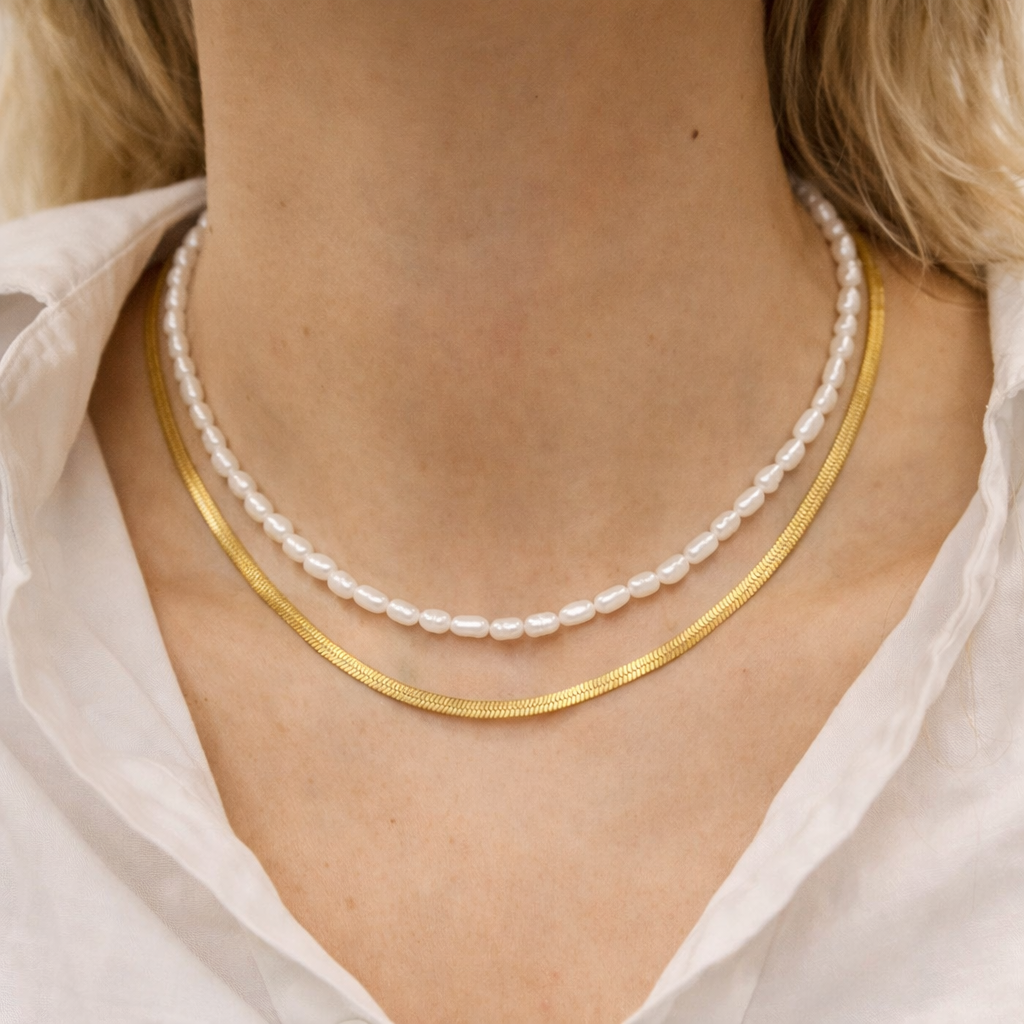 OCEANIA Celia gyllt hálsmen