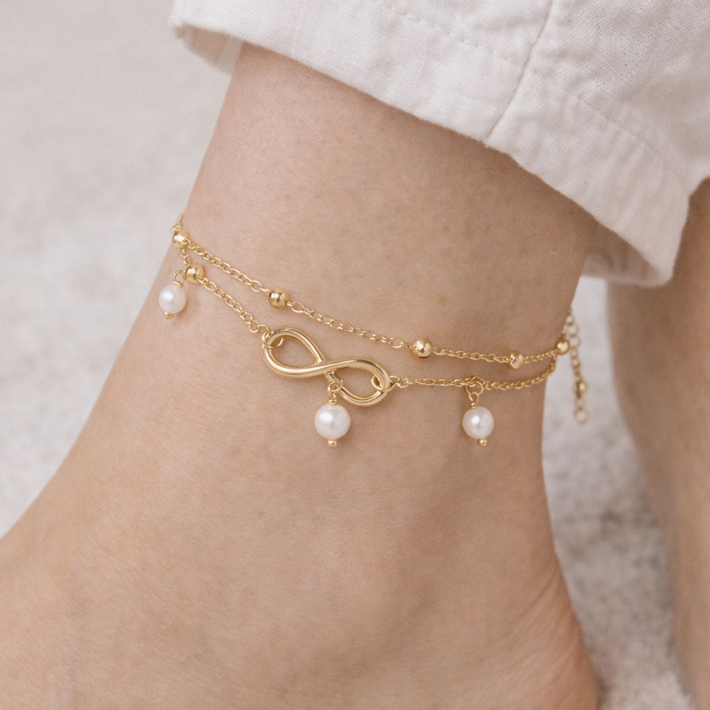 OCEANIA Misty gyllt ökklaband