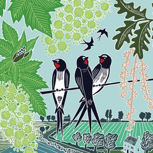 Sara Miller Tækifæriskort - Swallows