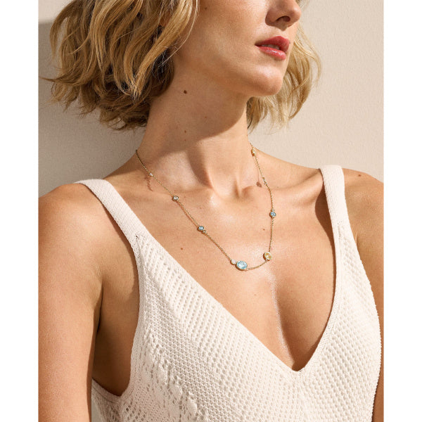 SKAGEN Sofie Seaglass gyllt hálsmen