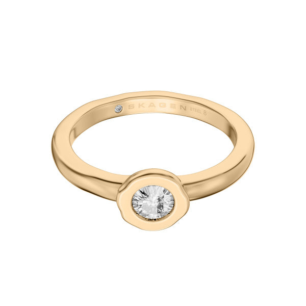 SKAGEN Moderne Glitz gylltur hringur SKJ5028