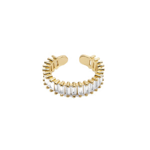 ASTORÍA Liana gold-plated ring with zirconia
