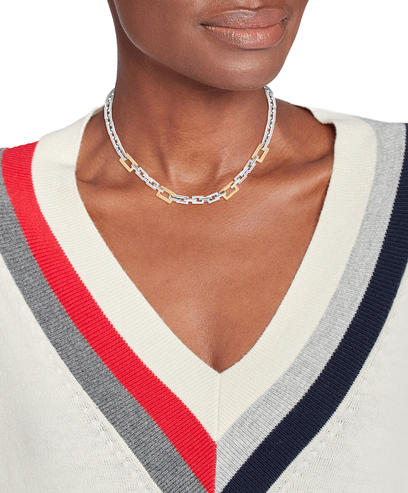 TOMMY HILFIGER Bicolor hálskeðja