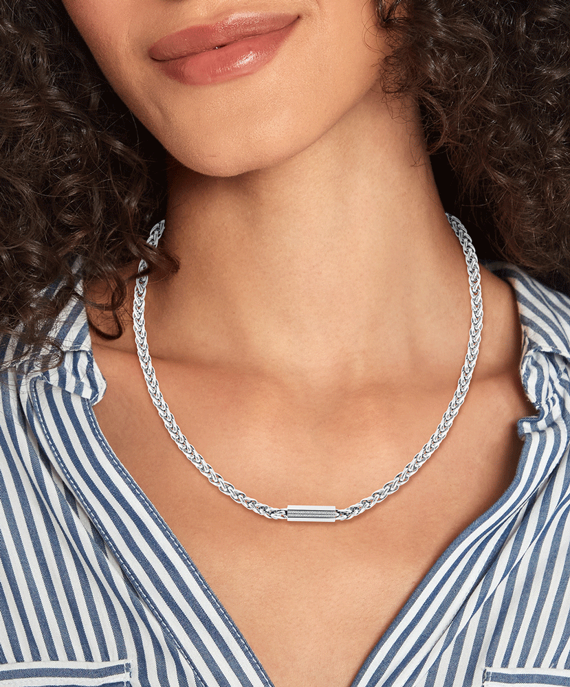 TOMMY HILFIGER Stone hálsmen með zirkonia