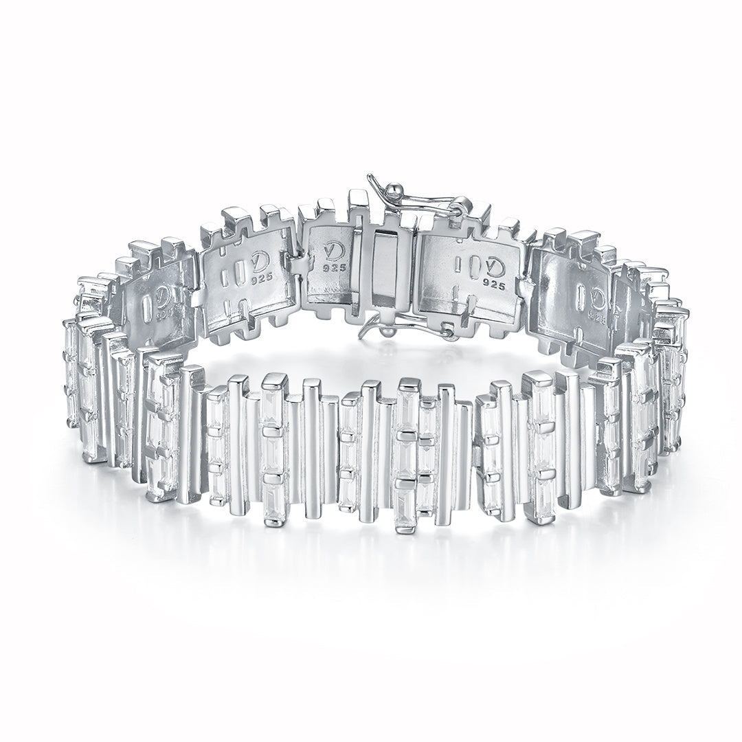 VERA DESIGN Stuðlaberg Divine silfurarmband með zirkonia