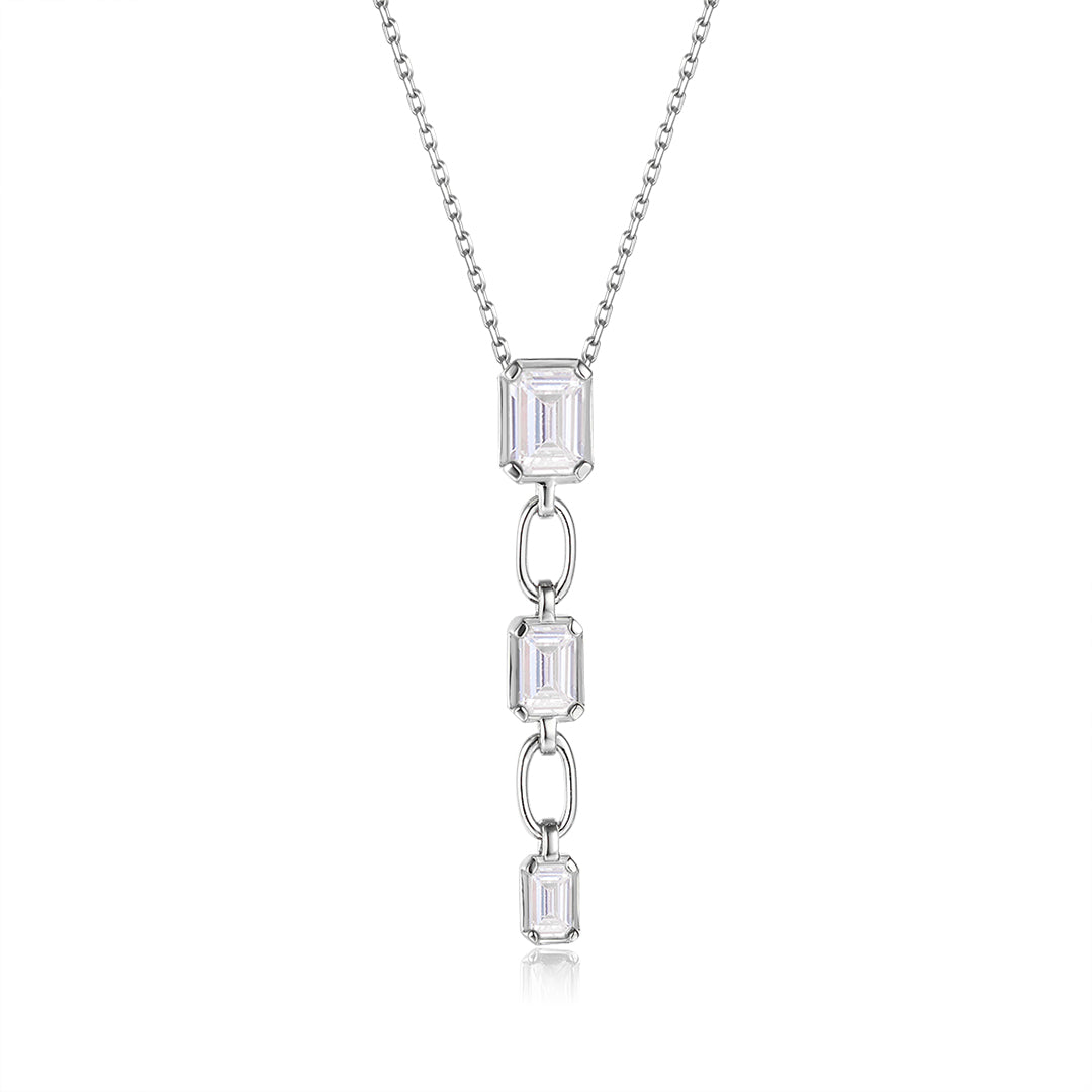 VERA DESIGN Crystal silfurhálsmen með zirkonia