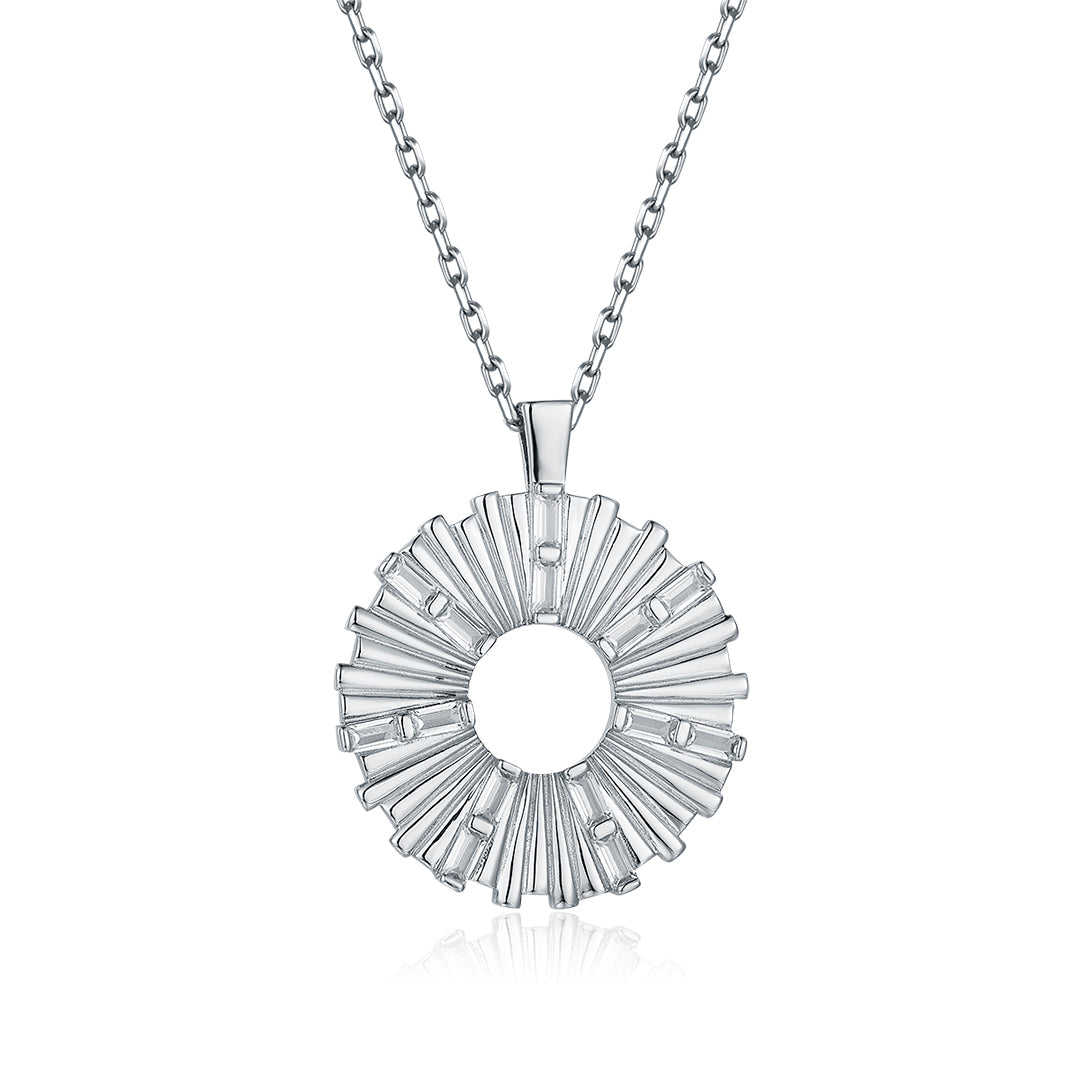 VERA DESIGN Stuðlaberg Divine silfurhálsmen með zirkonia