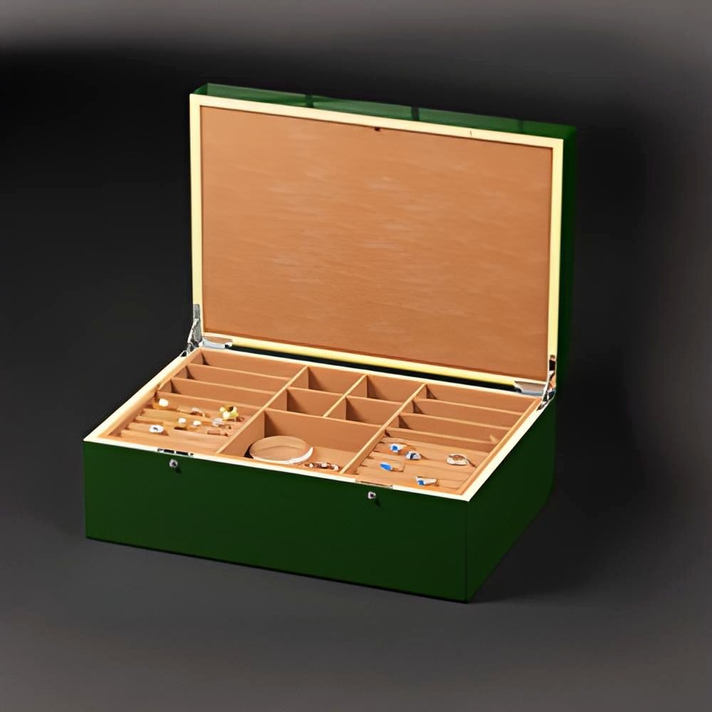 Skartgripaskrín Emerald grænt