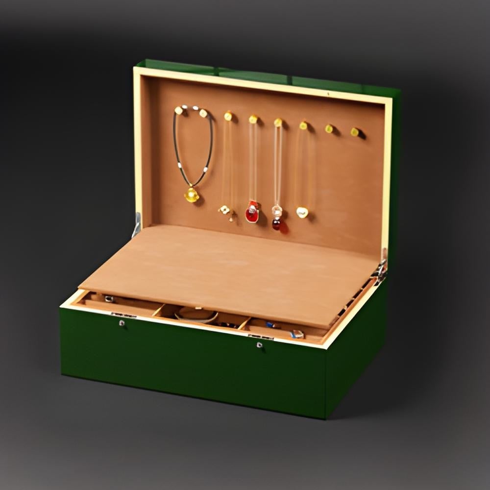 Skartgripaskrín Emerald grænt