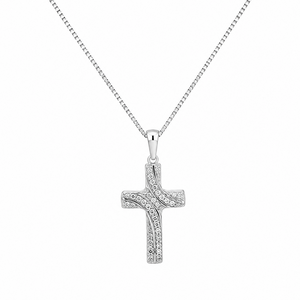 ASTORÍA Grace silver necklace with zirconia stones