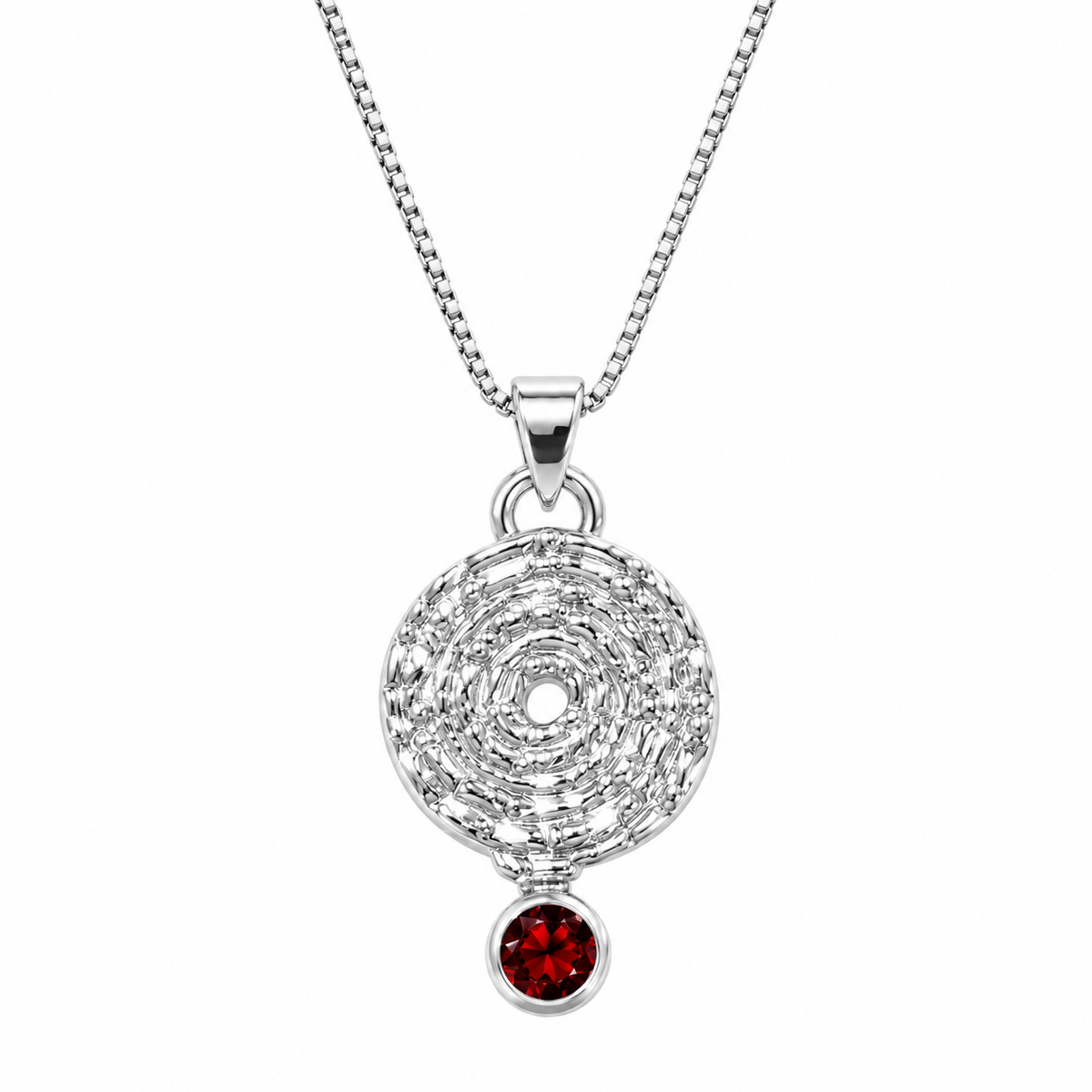 SKARTÍS silver necklace with zirconia stone