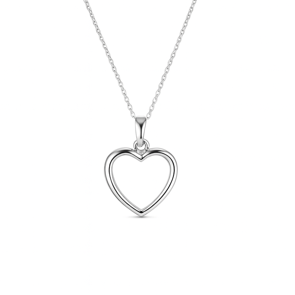 ASTORÍA Lova silfurhálsmen, hjarta