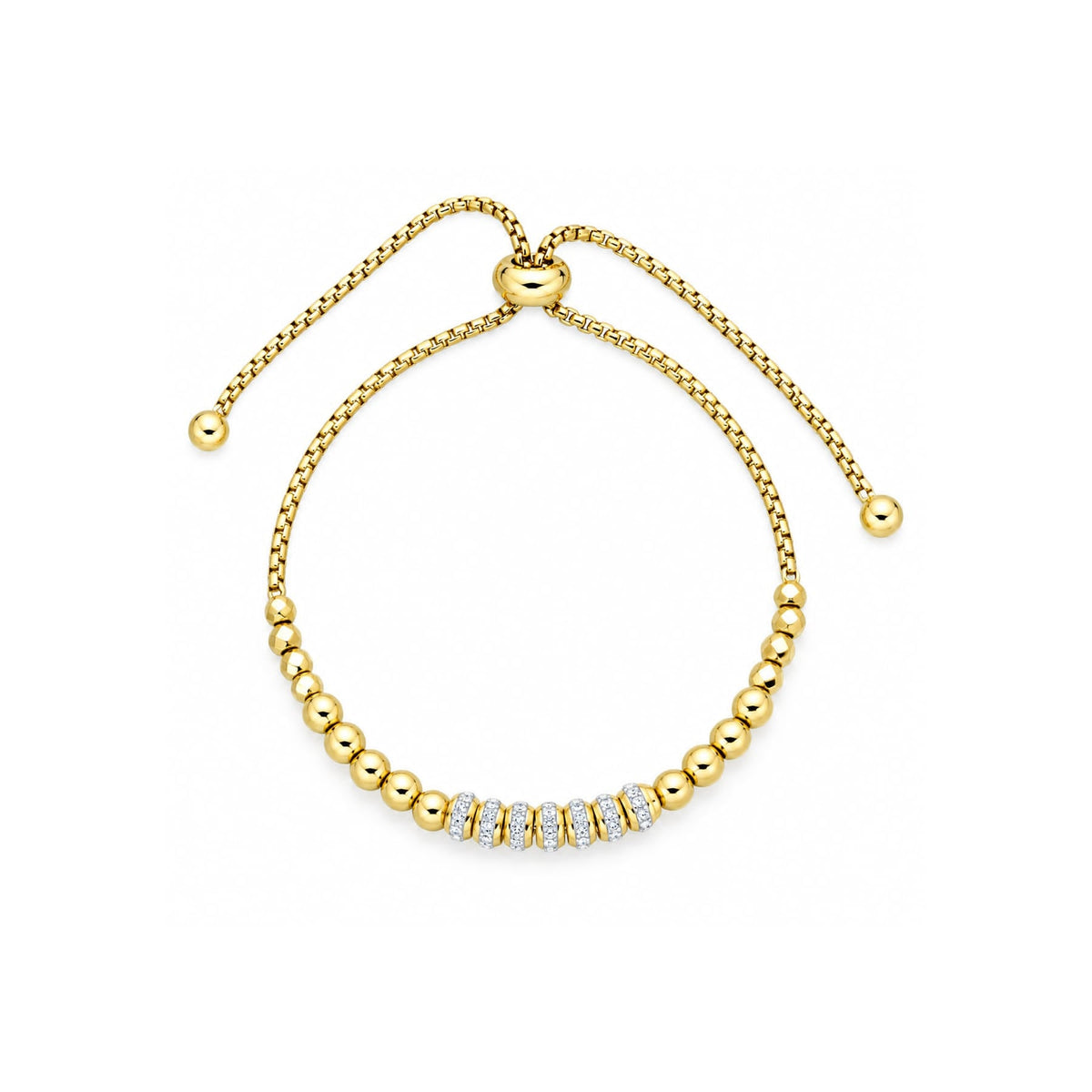 ASTORÍA Elara gyllt armband með zirkonia steinum