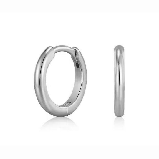 ASTORÍA Luna Hoops silfureyrnalokkar