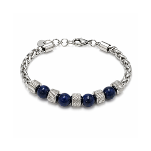 Norr & Sons Viggo men's bracelet with blue Jasper #309