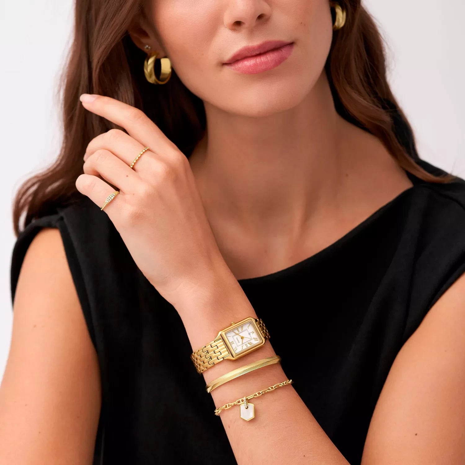 FOSSIL Harlow Linear Texture armband JF04117