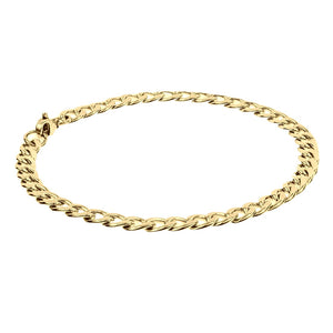 MIRA Cuban gold-plated men's bracelet